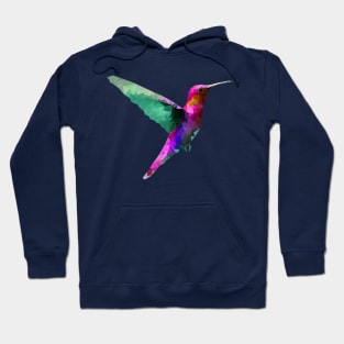 Lowpoly Hummingbird (Pink Version) Hoodie